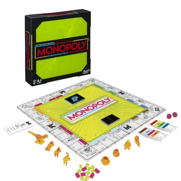 Monopoly Neon Pop Board Game - Picture 3 of 5